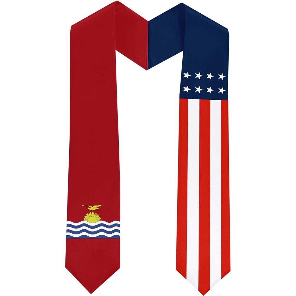 3540 Kiribati Flag International Students Graduation Sash Stole Scarves 180